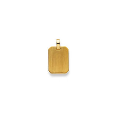 Gold-Plakette 750 Gelbgold matt/poliert – 1155.06206/0002