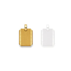 Gold-Plakette 750 Gelbgold matt/poliert – 1155.06232/0001