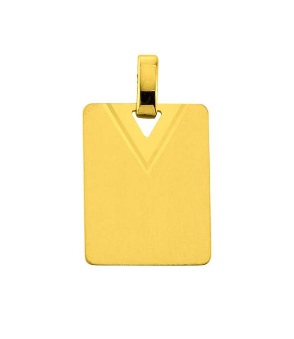 Gold-Plakette 750 Gelbgold matt/poliert – 1155.06250/0001