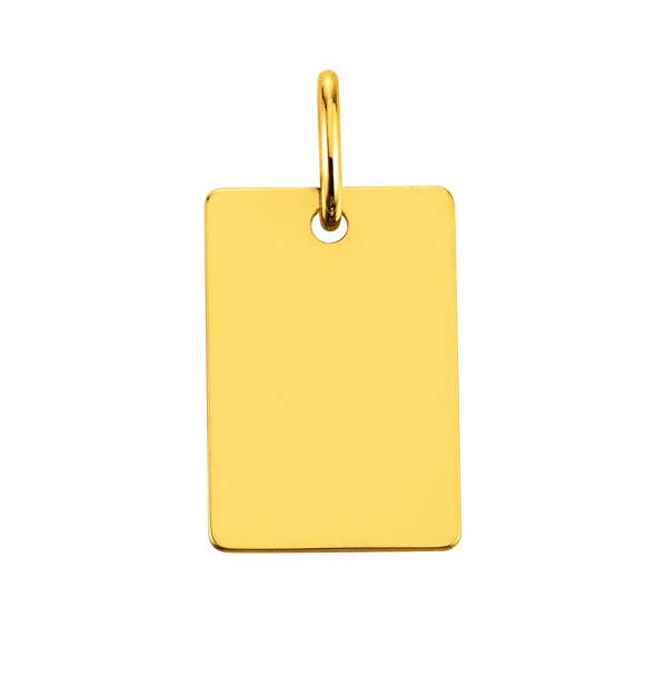 Gold-Plakette 750 Gelbgold poliert – 1155.06245/0001