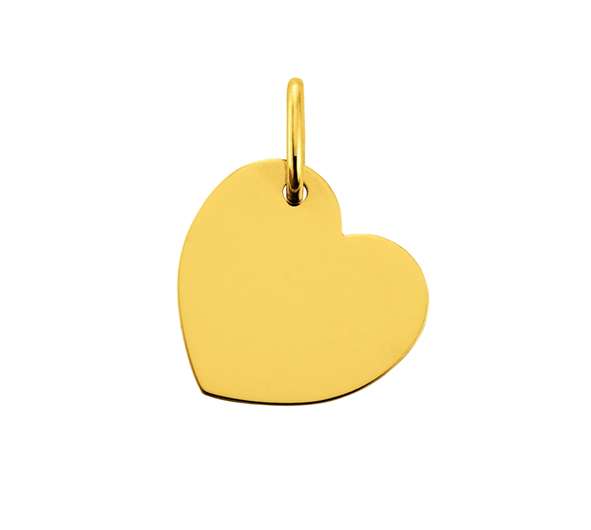Gold-Plakette Herz 750 Gelbgold matt/poliert – 1155.06243/0001