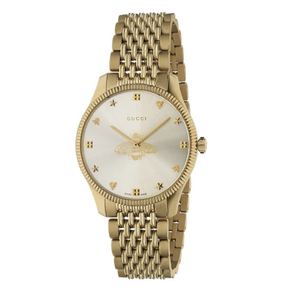 Gucci G-Timeless Slim M Bee Second Unisex-Uhr - YA1264155