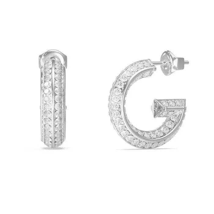 Guess G Crystal Ohrringe Silber Edelstahl