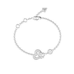 Guess Glamour Armband Silber Damen Herz Zirkonia