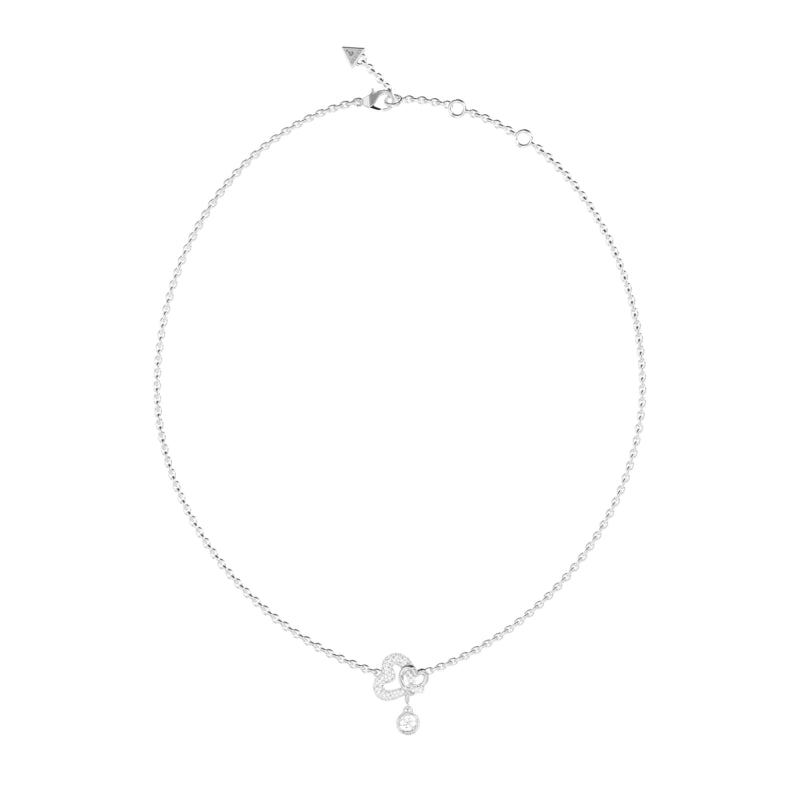 Guess Glamour Damen Halskette Silber Edelstahl - JUBN06051JWRHT-U