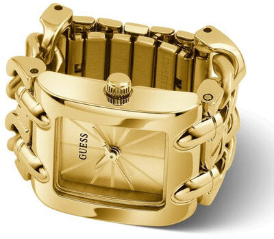 Guess Mod Heavy Metal Ring Uhr Gold Edelstahl