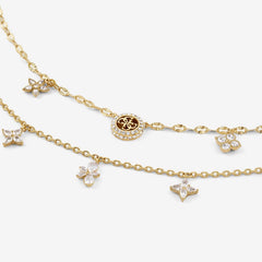 Guess Secret Garden Halskette Gold Edelstahl - JUBN06028JWYGT-U