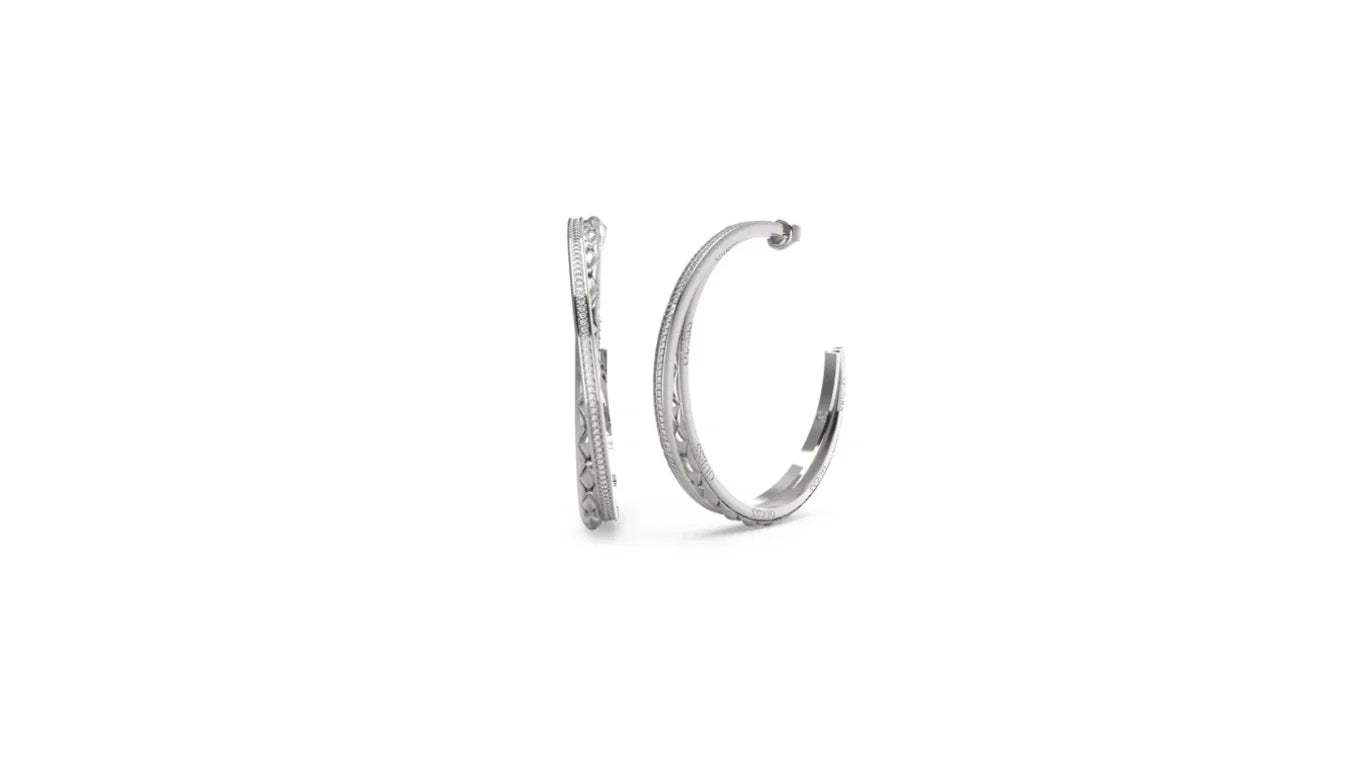 Guess Stylish Ohrringe Silber Edelstahl