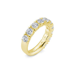 Bague semi-mémoire en diamant de laboratoire – bague élégante avec diamants de laboratoire - 1063050