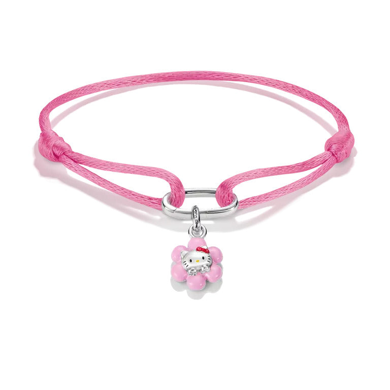 Hello Kitty Textilarmband Pink mit Charm – Connect – A2243-M07-9-L24V