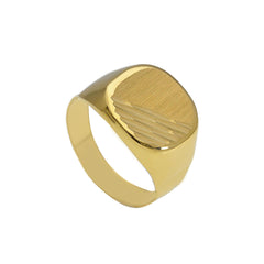 Bague homme en or 18 carats – Bague en or 750 pour homme - 173821