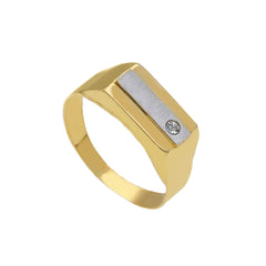 Herrenring 18 Karat Gold – 750 Goldring für Männer - 173855