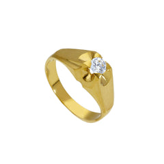 Herrenring 18 Karat Gold – 750 Goldring für Männer - 182065