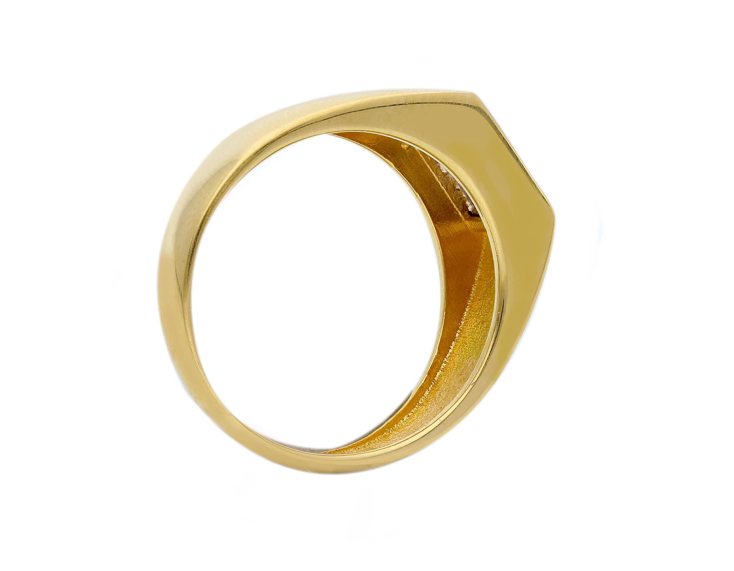 Herrenring 18 Karat Gold - 750 Goldring für Männer - 188007