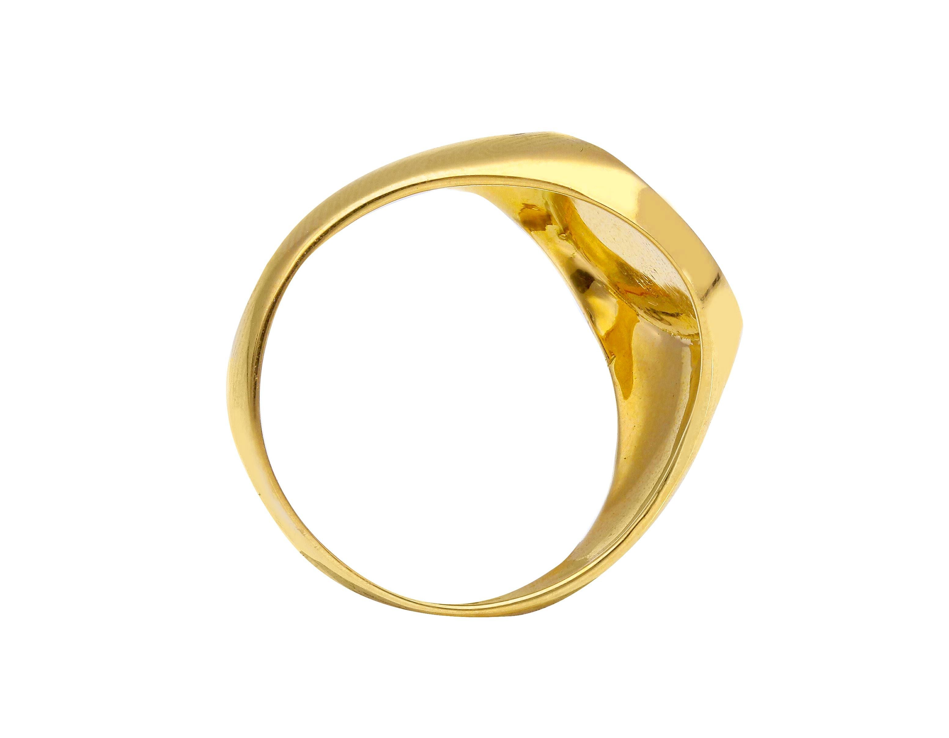 Herrenring in 750/18 Karat Gold für Ring Männer - 196440