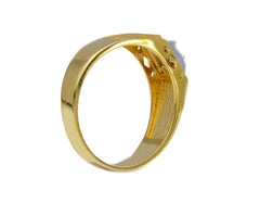 Bague homme en or 18 carats – Bague en or 750 pour homme - 210389