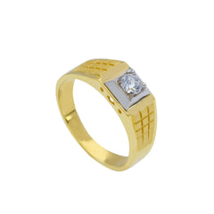 Bague homme en or 18 carats – Bague en or 750 pour homme - 210389