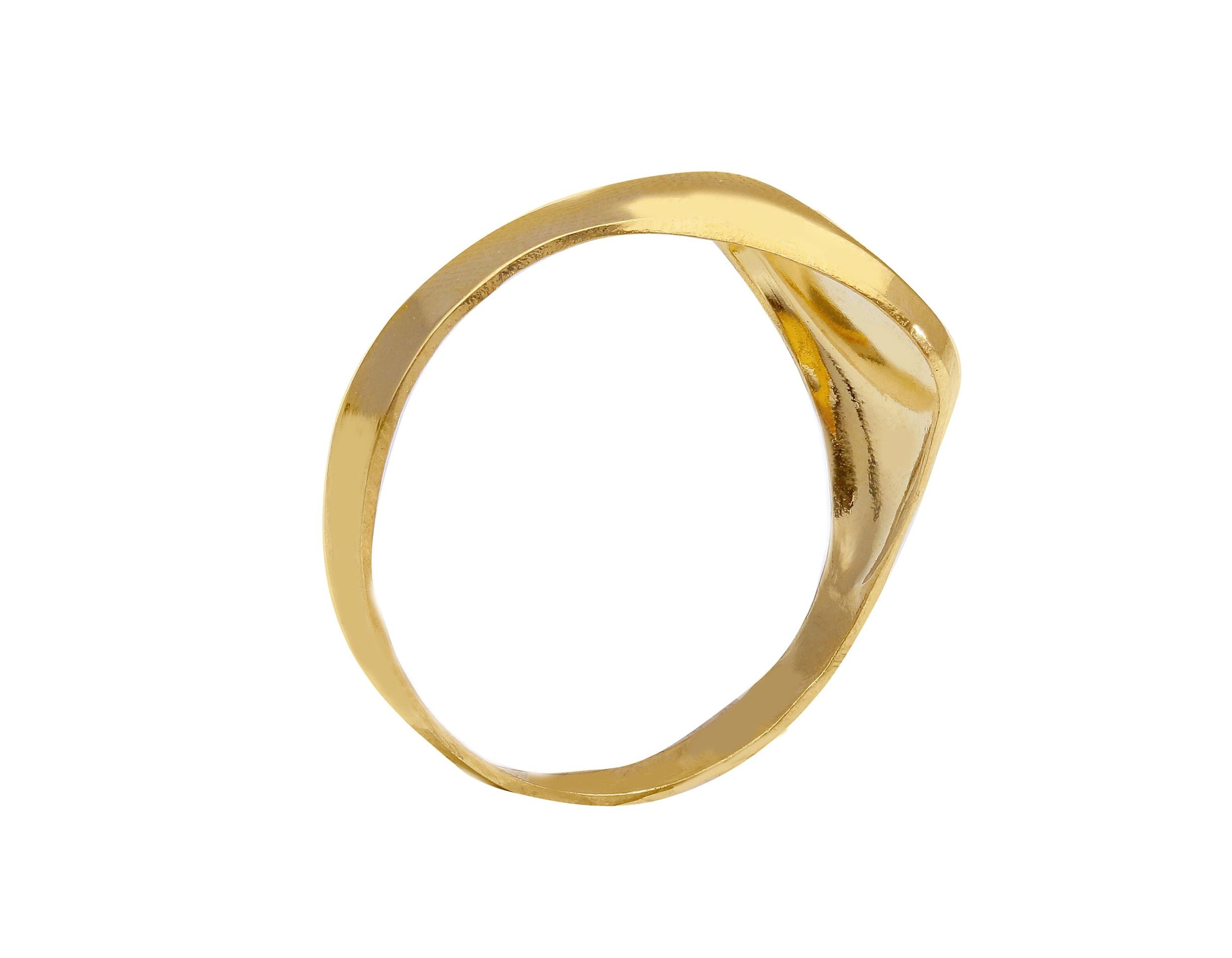 Herrenring in 750/18 Karat Gelbgold für Männer - 226433