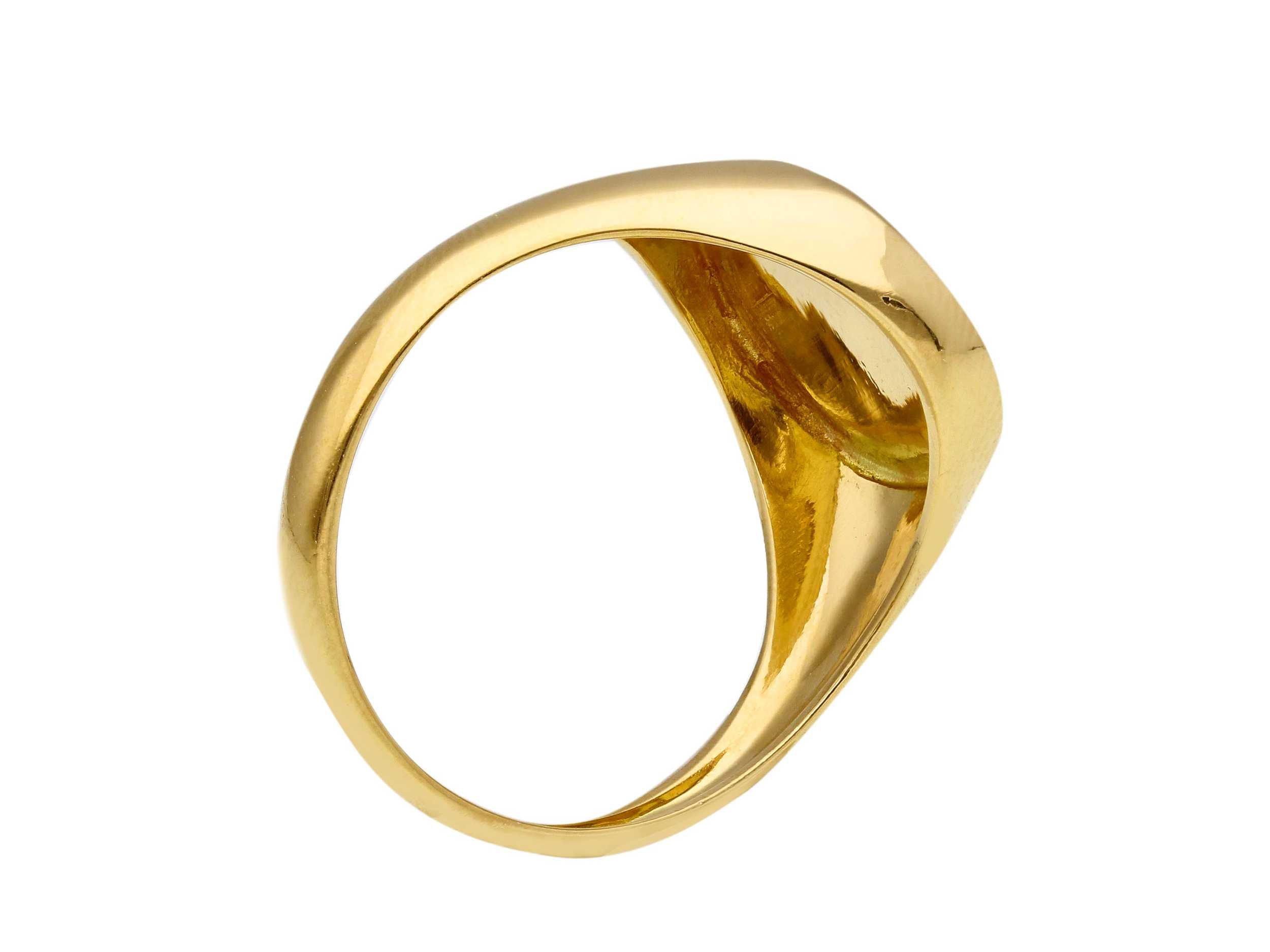 Herrenring 18 Karat Gold - 750 Goldring für Männer - 263887