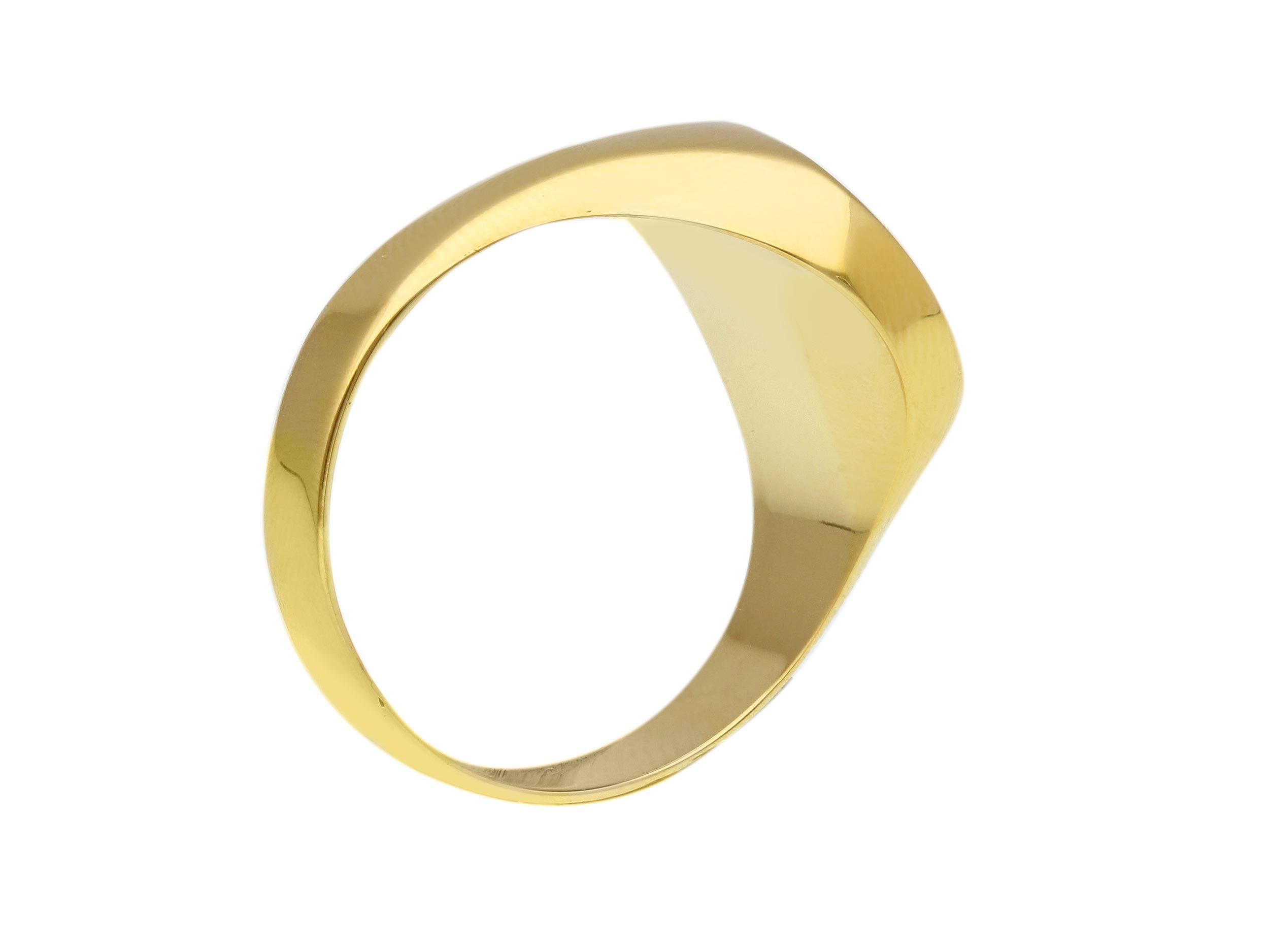 Herrenring in 750/18 Karat - Goldring für Männer - 267771