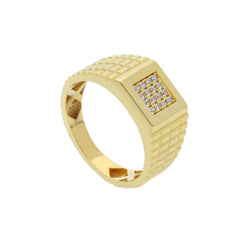 Bague homme en or 18 carats – Bague en or 750 pour homme - 270339