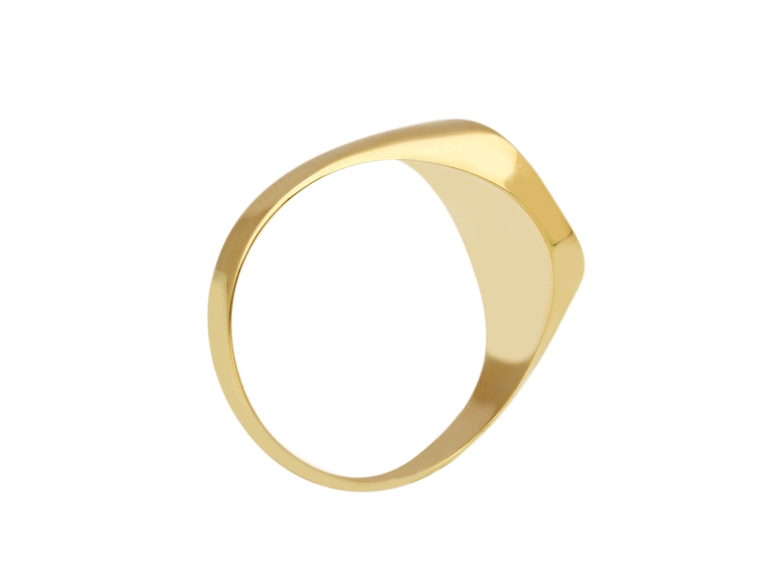 Herrenring in 750/18 Karat Gelbgold für Männer - 273509