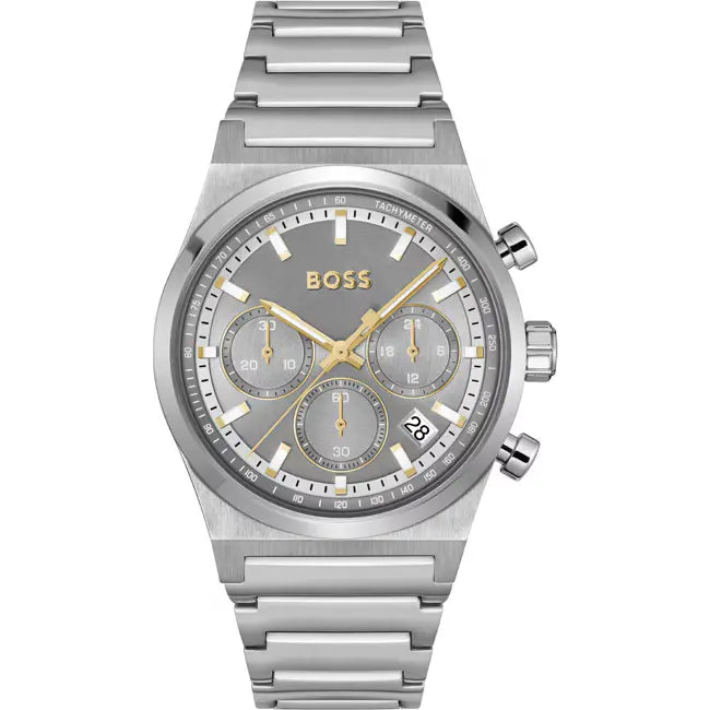 Hugo Boss Candor Chrono Silbrig / Grau Herrenuhr - 1514221