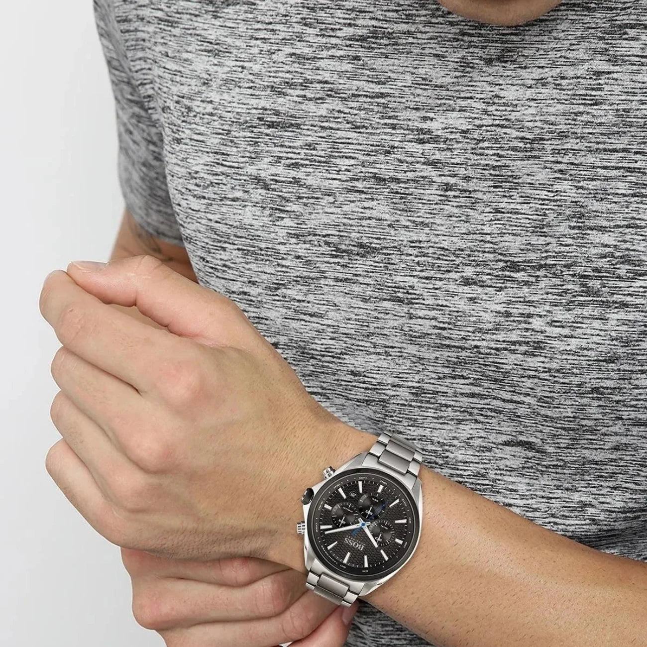 Hugo Boss Chronograph 46 MM Herrenuhr - HB1513857