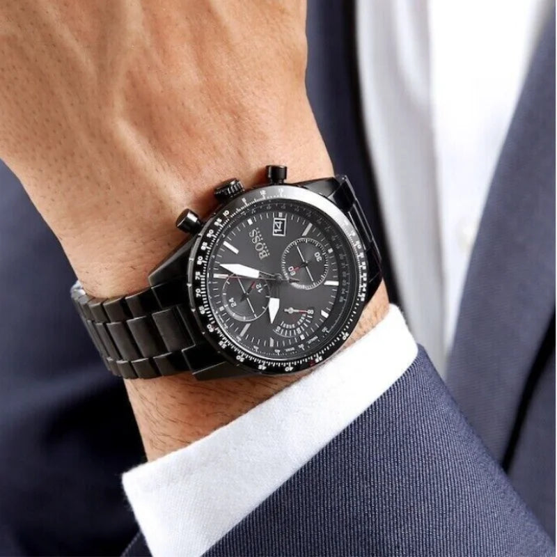 Hugo Boss Herrenuhr Chronograph in Schwarz - HB1513854