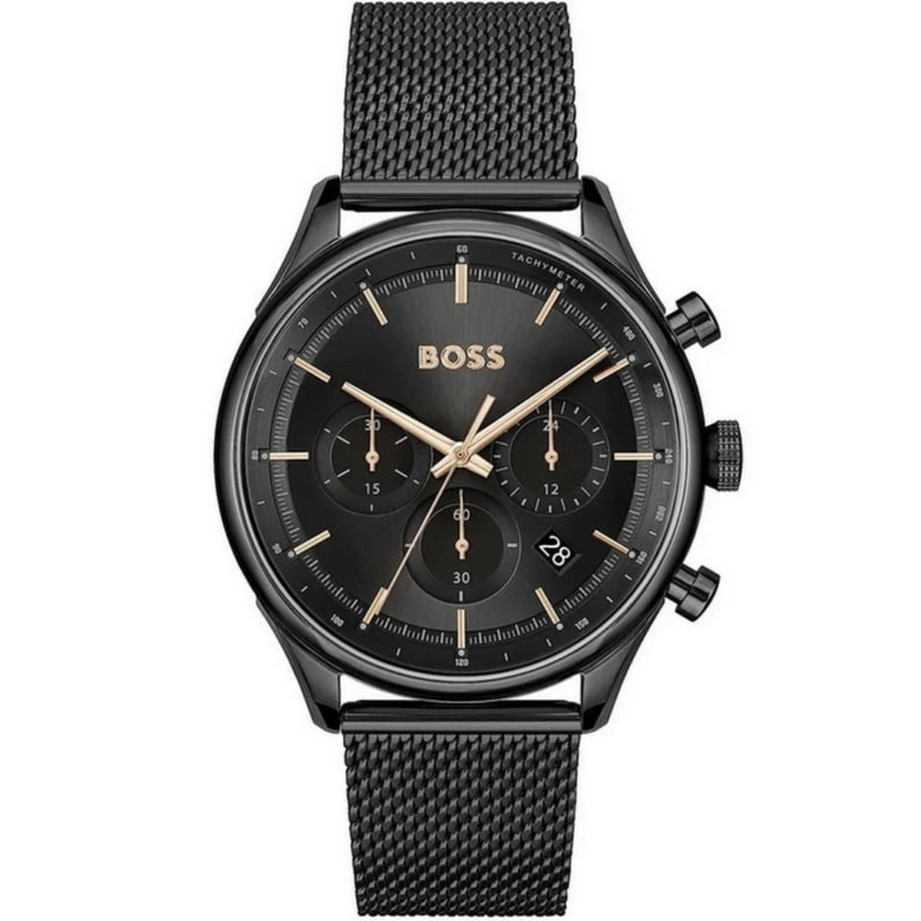 Tachymeter Hugo Boss Herrenuhr Black Friday Uhrenbox Schwarz Hugo