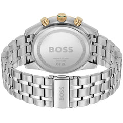 Hugo Boss Skytraveller Chronograph Silbrig / Grün Herrenuhr - 1514195
