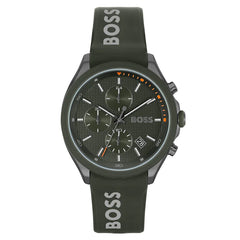 Hugo Boss Velocity Chronograph 44mm Herrenuhr in Grün, Schwarz - HB1514060