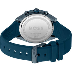 Hugo Boss Velocity Chronograph 44mm Uhr Blau Edelstahl
