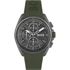 Hugo Boss Volane Chronograph 44mm Herrenuhr in Grau, Grün - 1513952