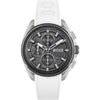 Hugo Boss Volane Chronograph 44mm Herrenuhr in Silber, Weiss - 1513948