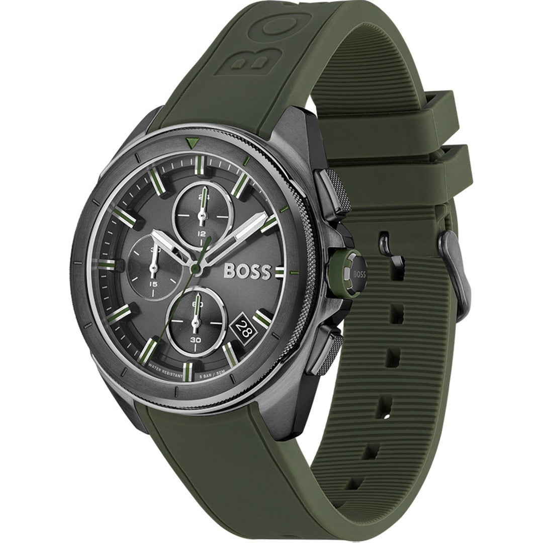 Hugo Boss Volane Chronograph 44mm Uhr Grau Grün