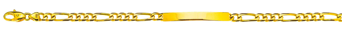 Figaro ID-Bracelet Gelbgold 750
