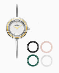 Jacques du Manoir Aurora Damenuhr Silber 26 mm