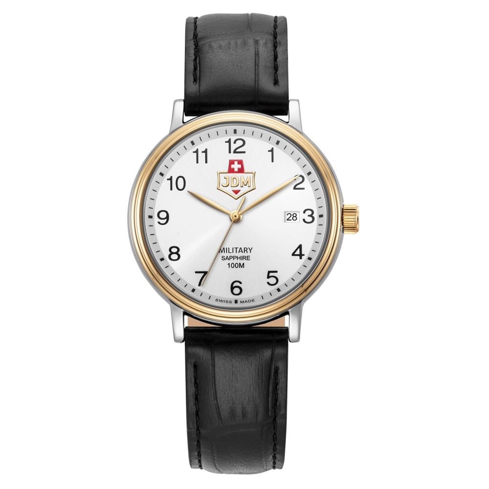 JDM Militär Kilo II Weisse Herrenuhr -  JDM-WG026-05