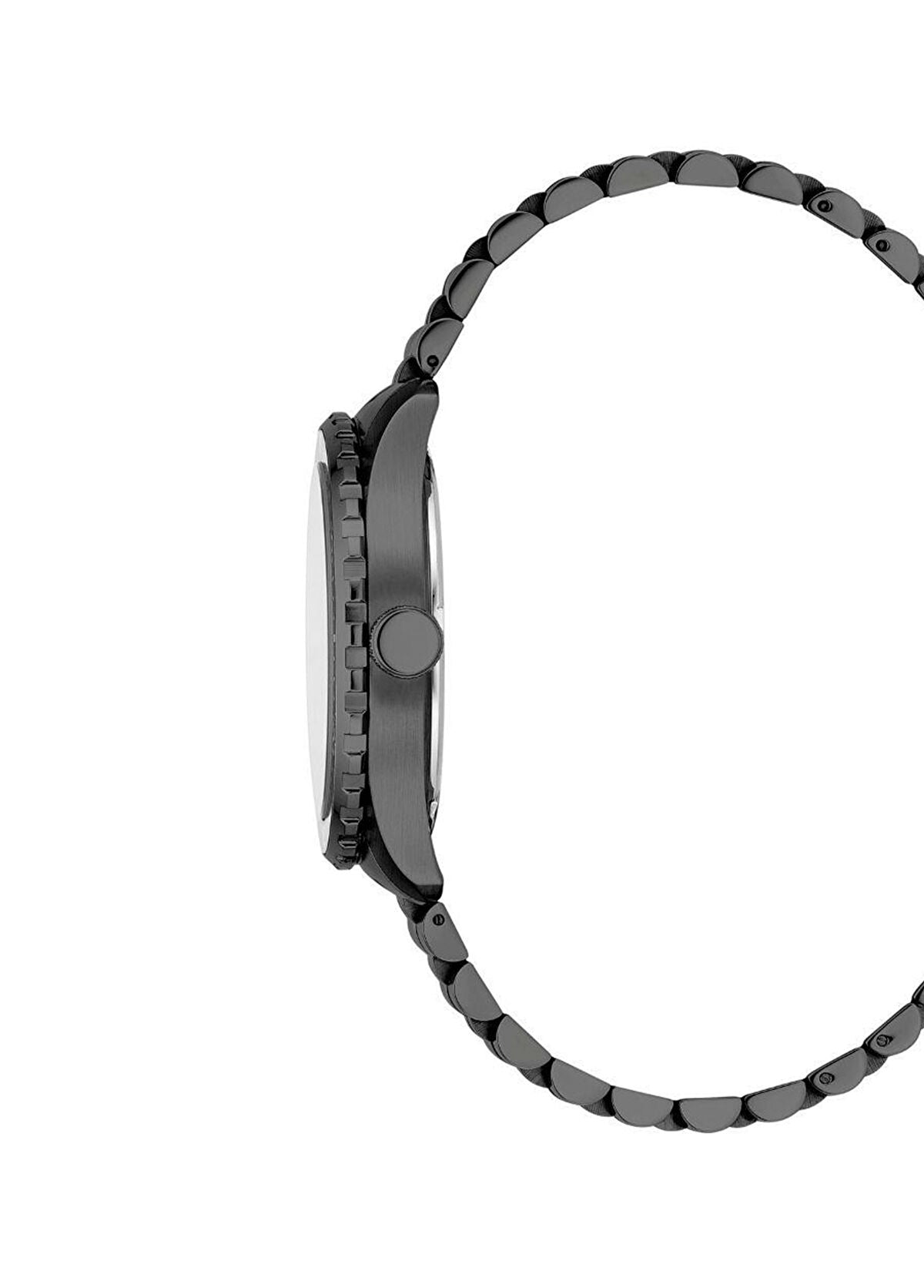 JDM Militär Wingman Herrenuhr aus schwarzem Stahl - JDM-WG028-01