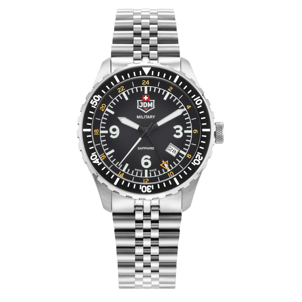 JDM Militär Wingman Schwarze Herrenuhr -  JDM-WG028-03