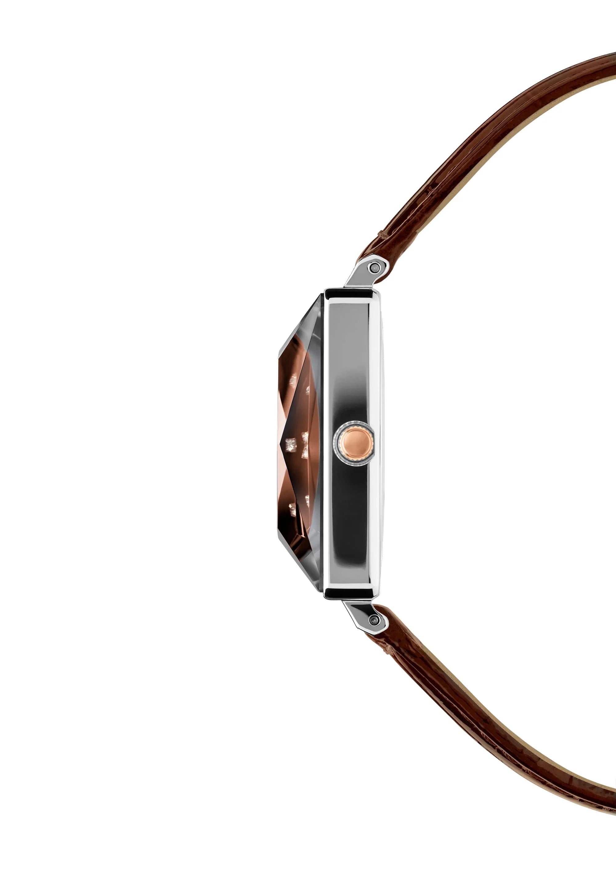 Jowissa Facet Princess Schweizer Damenuhr Braun - J8.784.M