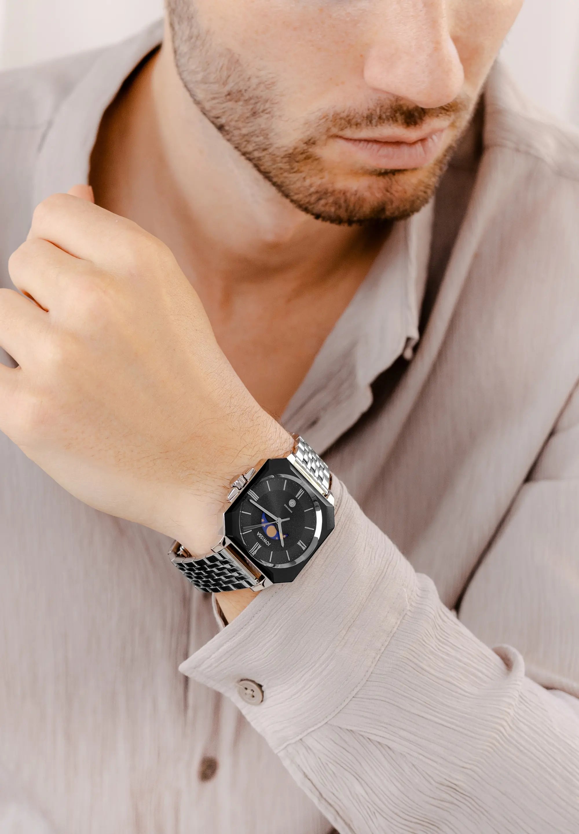 Jowissa Octa Moon Swiss Made Herrenuhr - J4.584.L