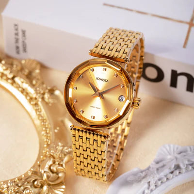 Jowissa Safira 12 Schweizer Automatikuhr Gold - J1.282.M