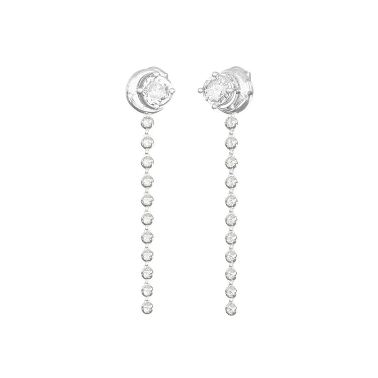 Guess Aurora Glamour Ohrringe Silber Edelstahl - JUBE06236JWRHT-U
