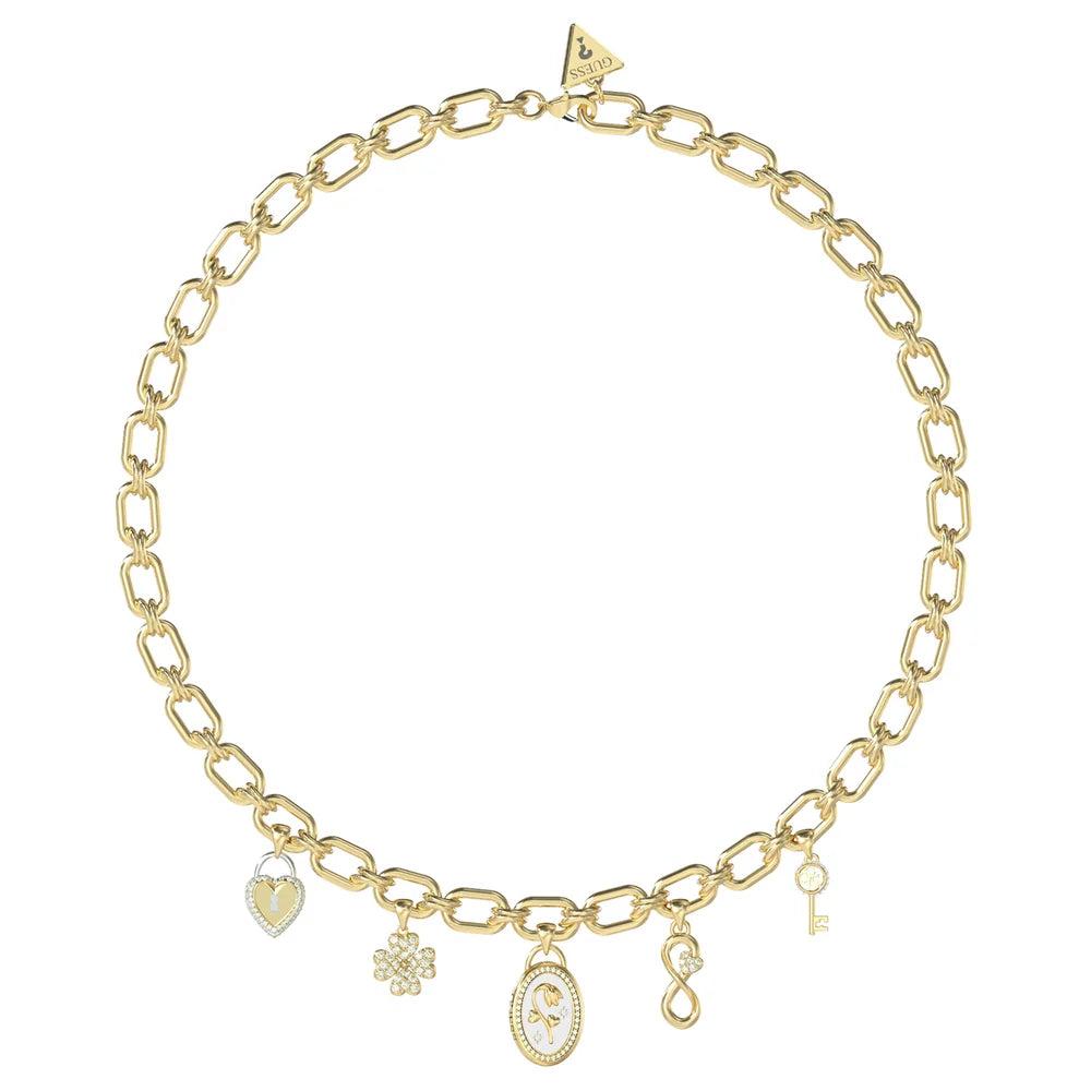 Guess Love Bites Damen Halskette - Gold, Edelstahl - JUBN06047JWYGT-U