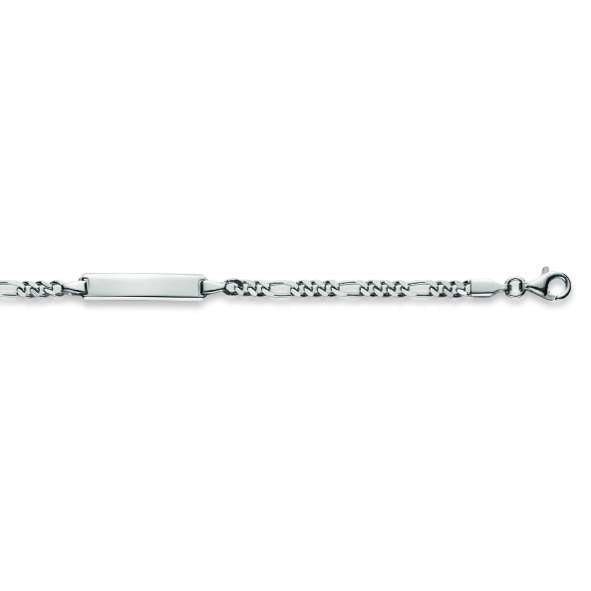 Kinder Figaro Plaketten Armband aus Silber 925 weiss - 6277.00045/1400