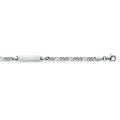 Kinder Figaro Plaketten Armband aus Silber 925 weiss - 6277.00045/1400