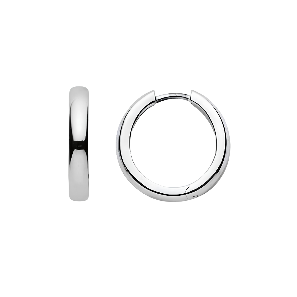 Klassische Creolen aus Silber für Damen - 6264.04437/1501