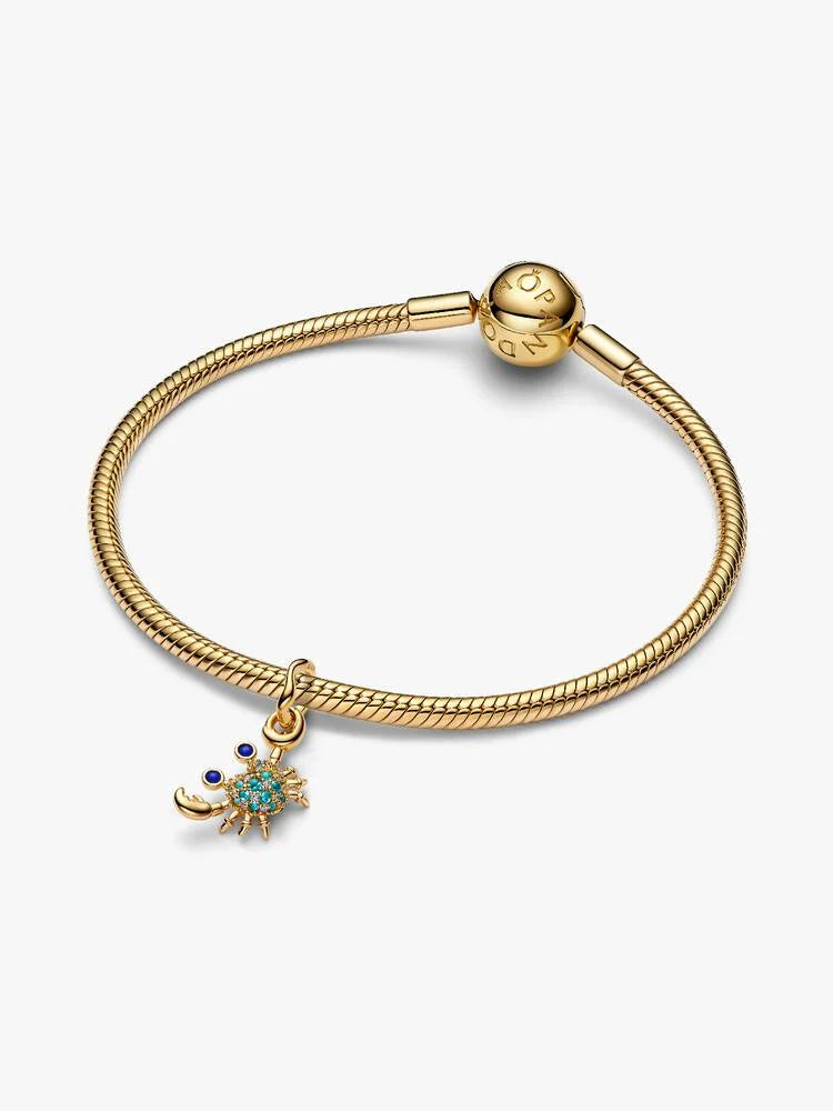 Krabbe Charm-Anhänger Vergoldet - 764684C01